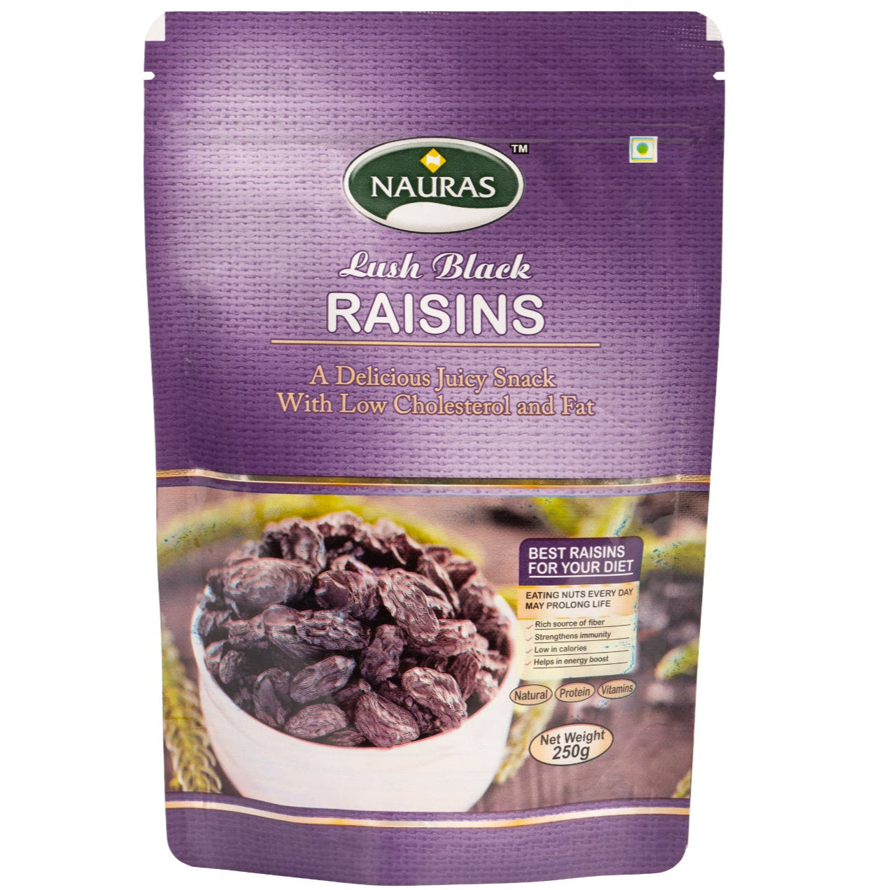 Nauras Black Raisins – Rich in Iron | 250 Grams