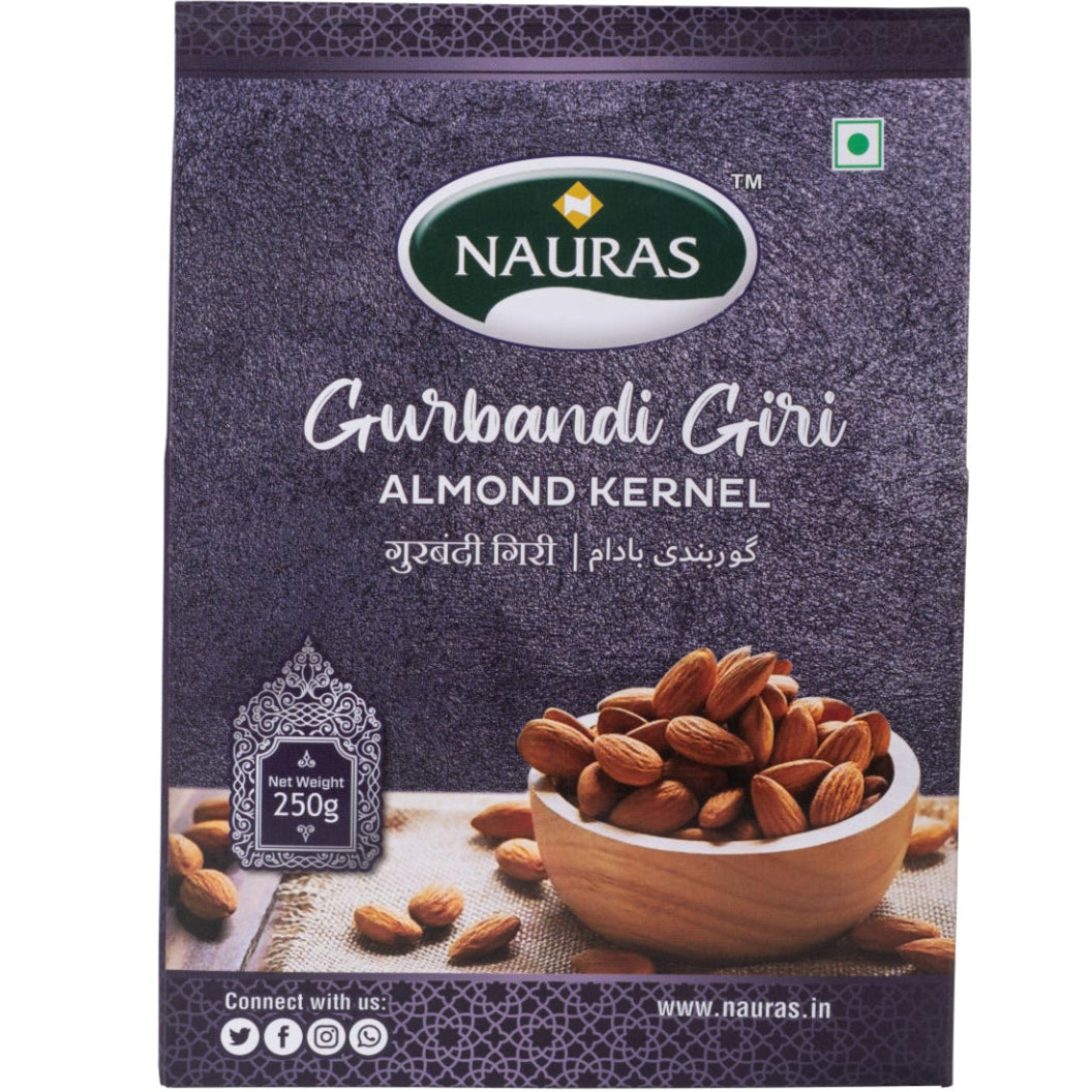 Nauras Gurbandi Almond – Brain Booster| 250 Gram
